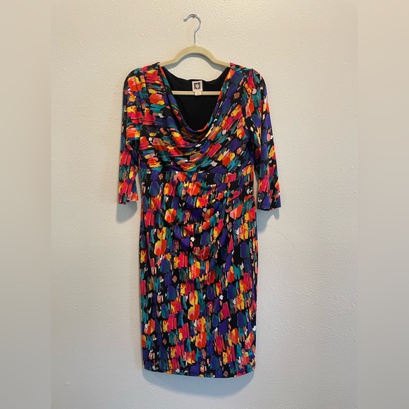 Anne Klein Colorful Dress Size 6 - Picture 15 of 16